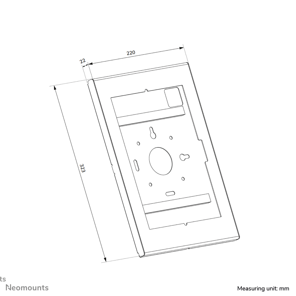 Neomounts WL15-601BL1 Tablet-Gehäuse - 10.9-11" | 25,4-27,9 cm - abschließbar
